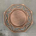 Multicolor Double Plating Unique Styling Skeleton Octagonal Dish Multipurpose Fruit Bowl Tray Decorative Charger Plates