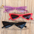 New Small Border Sunglasses Fashion Triangle Kids Retro Plate Cat Eye Sunglasses Novelty Shades for Children