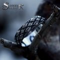SS8-1131R 316L Stainless Steel Men's Ring Japanese Mythology Carved Eyes Ring for Men Cool Rock Jewelry Gift Party