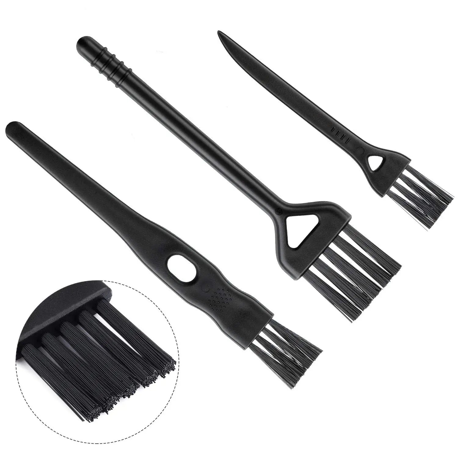 9-Piece Set Small Portable Anti-Static Brush Kit with Plastic Handle Nylon Keyboard Cleaning Brushes Stocked