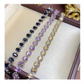 Good Price 925 Sterling Silver Natural Gemstone Couple Fashion Fine Jewelry Women Bracelet Wholesale