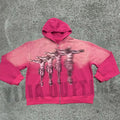 Custom Print Acid Wash Hoodie Streetwear French Terry Oversized Acid Wash Vintage Jacket Zip-up Hoodie Man