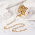 Cross-Border Wholesale New Metal Chain Necklace DIY Jewelry Accessories Alloy Findings Components Bag Aluminum Hardware Chains