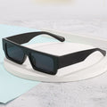 2025 New Square Frame Sunglasses Custom Logo Personalized Colorful Glasses Blue Black White Red Frames European American Style