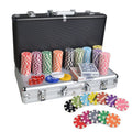 200pcs/set Bulk Order Customize Denomination Ceramic Material Texas Hold'em 10g Ceramic Poker Chips Set
