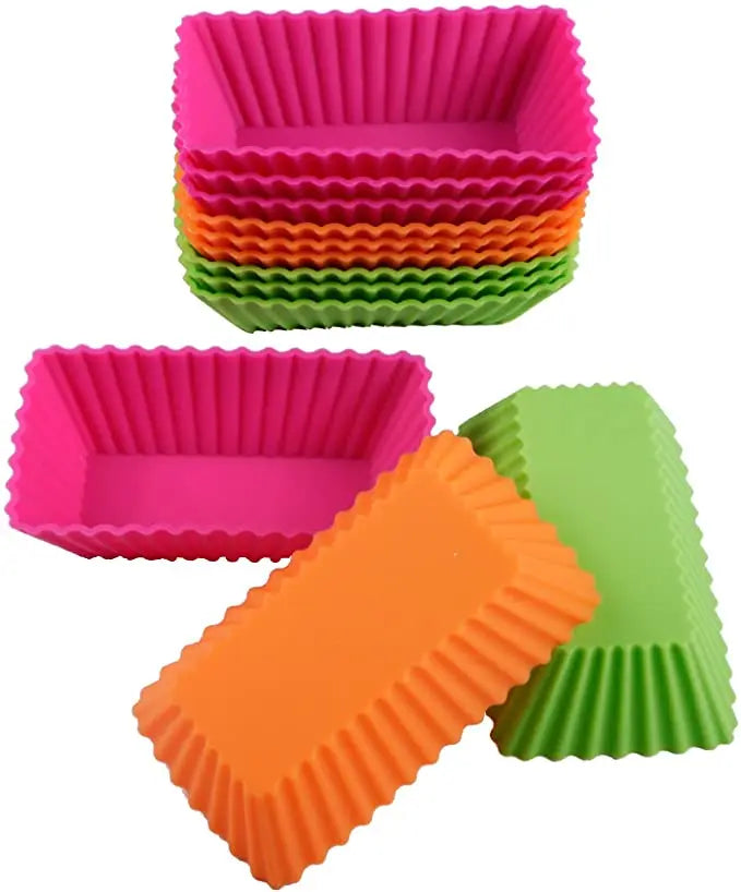 Silicone Baking Cups Reusable Cupcake Liners Non-Stick Muffin Molds