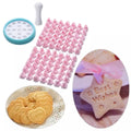 84 Piece Alphabet Stamp Cookie Cutter Set Number Letter Biscuit Fondant Embosser Cutter Mold