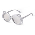 STORY STY12119 Sweet Cool Cute Round Flower Sunglasses Butterfly Shape Photo Party Sunglasses for Girls Women