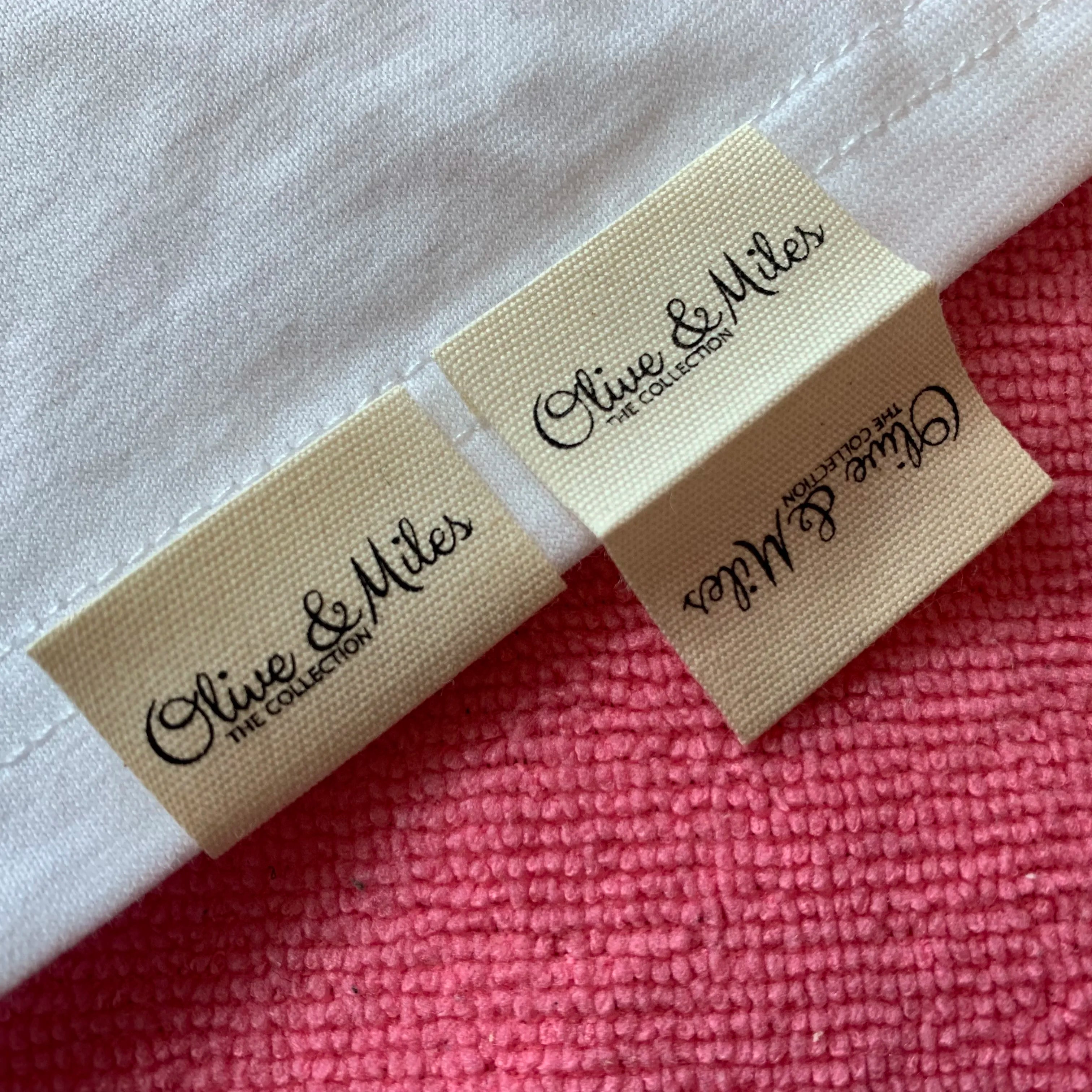 China Supplier Cotton Tape Clothing Name TagsT-Shirt Bottom Natural Cotton Hem Tags