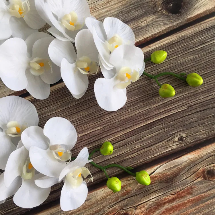 Wholesale PU High-End Simulation Butterfly Orchids for Wedding Home Decoration