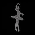 Bling Dance Gilrs Iron on Transfers Rhinestone Heat Transfer Dance Decal Designs