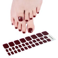 Summer Press on Nail Foot Nail Decoration Stripe Wrap 32pcs/sheet Gel Nail Sticker