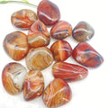 Wholesale Natural Crystal Gemstone Sardonyx Palm Stone Polished Silk Agate Tumbles Palm Stone for Decoration