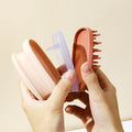Soft Silicone Scalp Massager Hair Brush with ABS Handle Shampoo Back Scrub Scalp Massage Scrubber