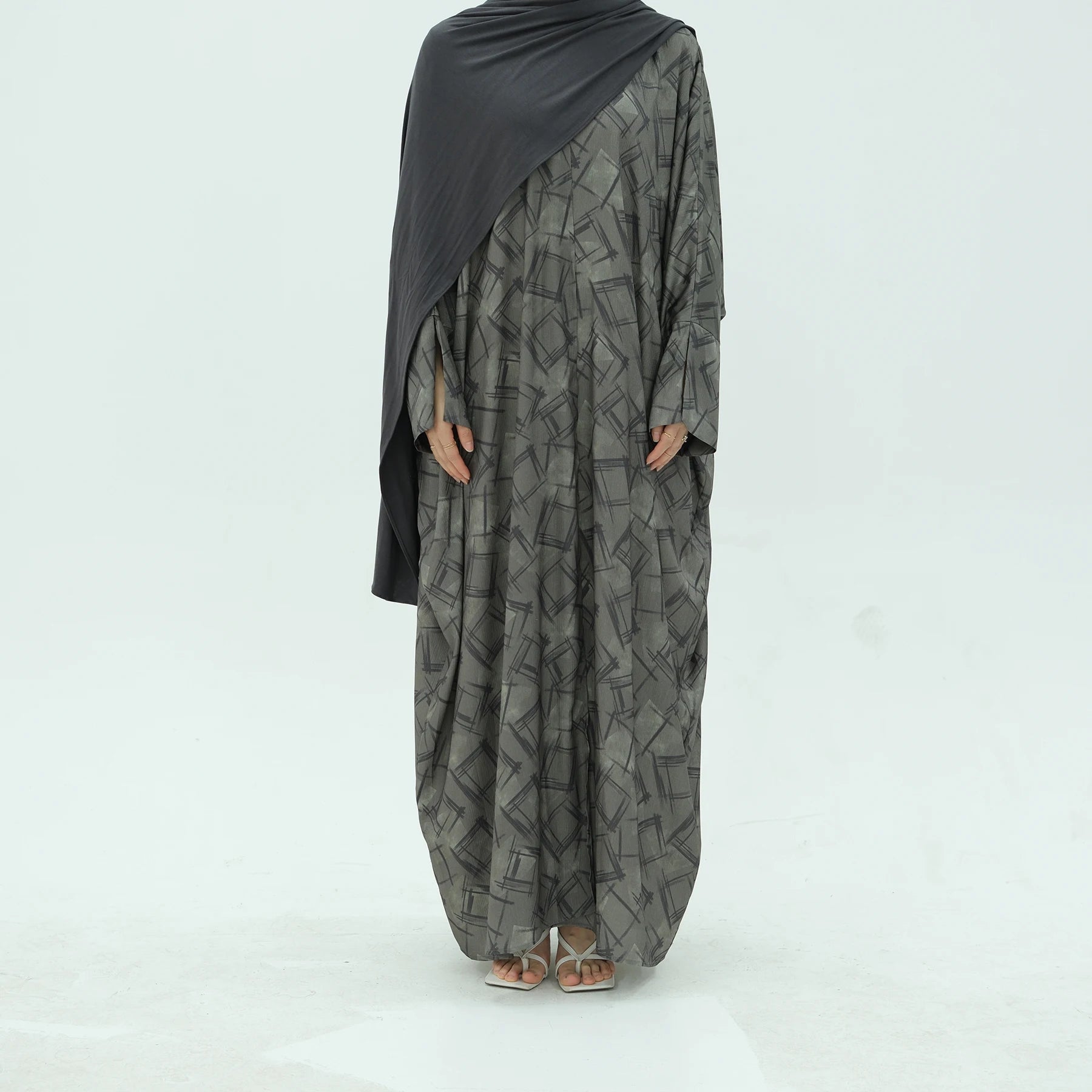 Loriya New Print Summer Cardigan for Women Premiumn Satin Dubai Ramadan Abaya Muslim Dress Kaftan Open Front Abaya Eid Islamic