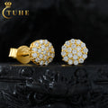 Custom Fashion Handmade Jewelry Gold Plated 925 Sterling Silver VVS Moissanite Diamond Stud Earring With Certified