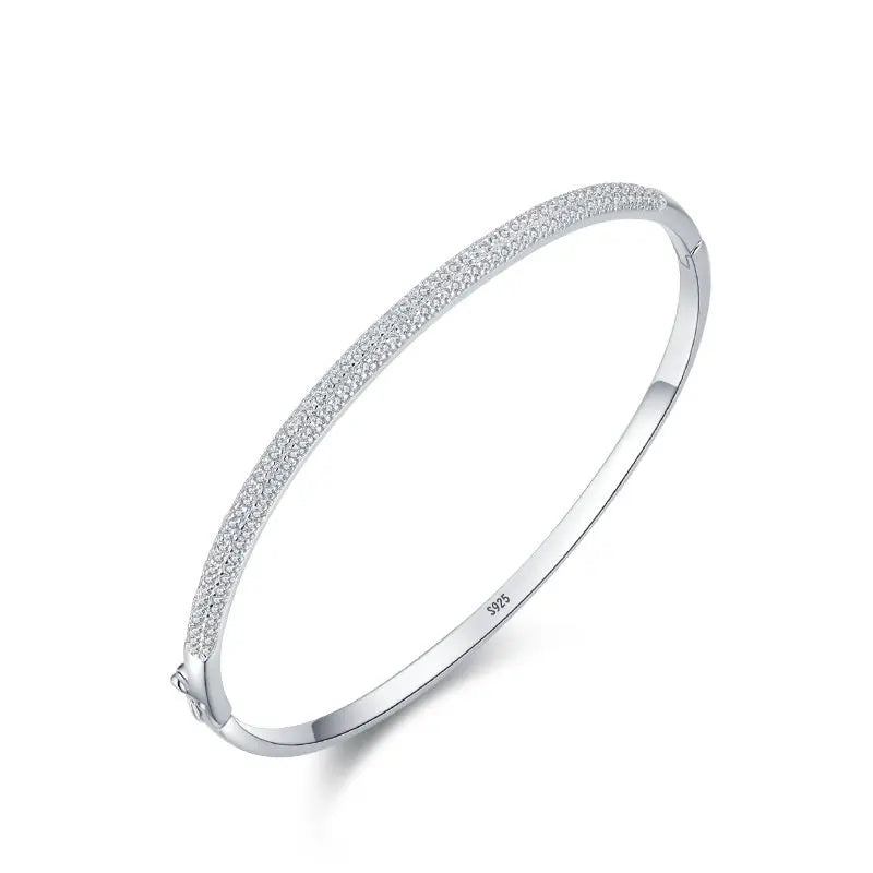 Girls High Quality Silver 925  Plated Jewelry Bracelets With Zircon Temperament for Gifts Weddings Parties