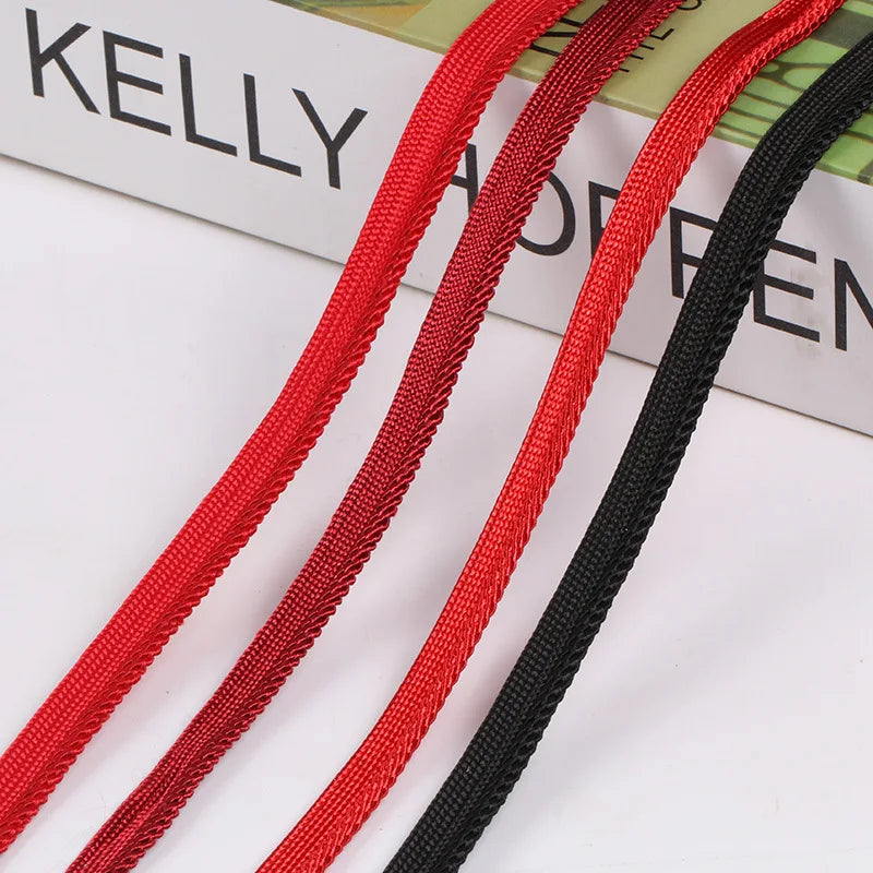Stock 10 mm Polyester Flange Bias Insertion Cord Bias Binding Piping Cord for Garment