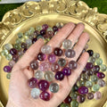 Wholesale High Quality Healing Crystal Mini Size Colorful Fluorite Tumbled Stone for Home Decoration Gifts