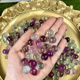 Wholesale High Quality Healing Crystal Mini Size Colorful Fluorite Tumbled Stone for Home Decoration Gifts
