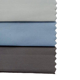 Factory Direct Sale Good Quality Cvc 60 Cotton 40 Polyester Plain Dyed Breathable Anti-Pull Medium Weight Shirt School Uniform