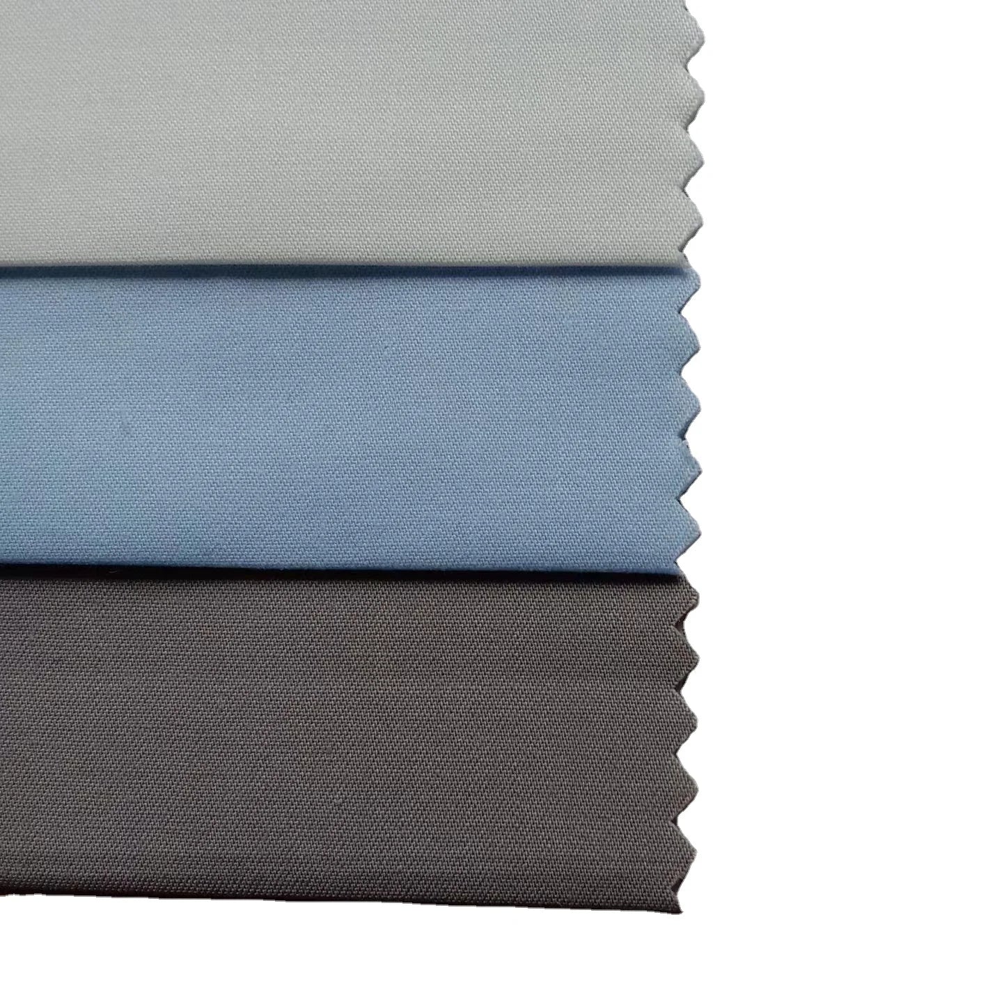 Factory Direct Sale Good Quality Cvc 60 Cotton 40 Polyester Plain Dyed Breathable Anti-Pull Medium Weight Shirt School Uniform