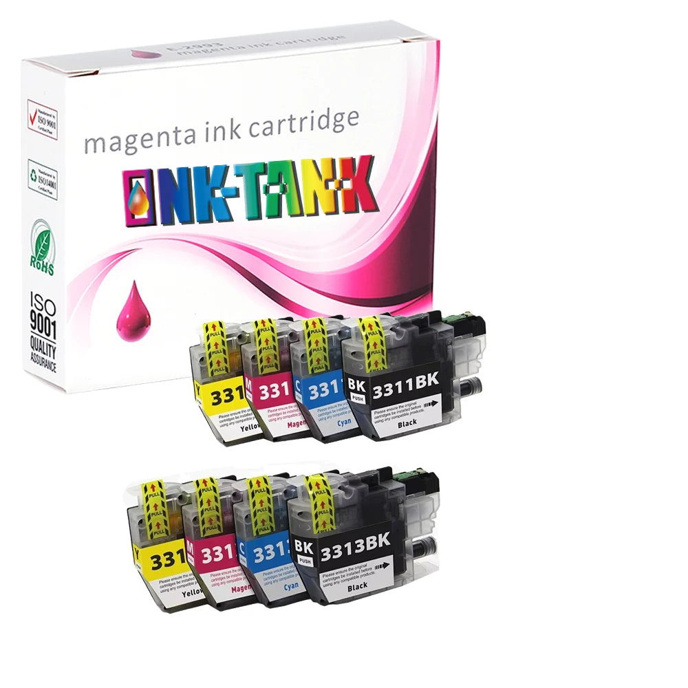 INK-TANK LC-3313 LC 3313 LC3311 LC3313 Premium Color Compatible InkJet Ink Cartridge for Brother MFC-J491DW MFC-J890DW Printer