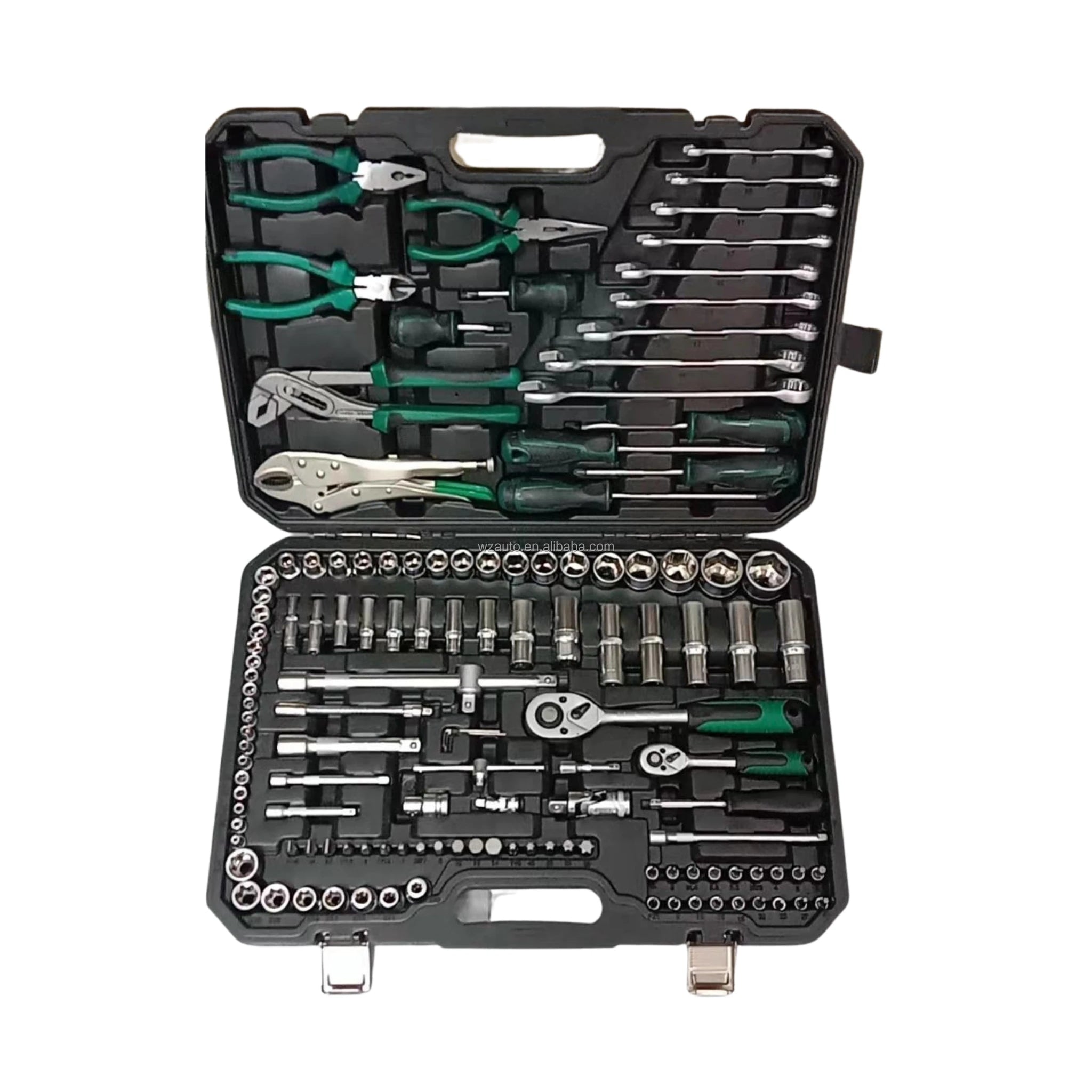 131 Pcs OEM Hard Case Socket Wrench Set 1/4 1/2 Inch Combination Wrenches & Sockets Auto Repair Tool Kit