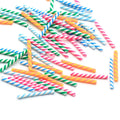 1.5MM Miniature Candy Cane Sticks Polymer Clay Peppermint Charm Slime Making Supply for Sticking
