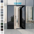 Italian Modern Minimalism Design Cast Aluminum Entry Doors Quality Modern Door for Home