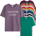Evertop Custom Men's T-Shirt Premium 100% Cotton Sustainable Knitted Fabric Screen Print Embroidery Emboss Logo OEM ODM