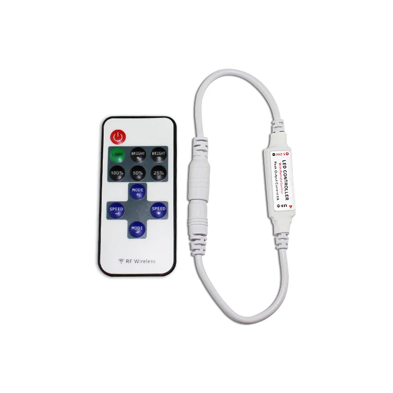 Hot Selling Wireless RF MINI 11 Key 6A Single Color Led Controller for Light Strip