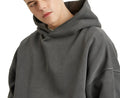 Vendors Wholesale Custom logo Streetwear Men Heavyweight Hoodie No Drawstring Heavy Cotton Essential Blank Hoodies