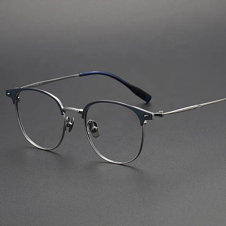 Men's Titanium Optical Lens Eyewear Ultralight Solid Pattern Spectacles Latest Eye Glasses for Men and Ladies with Myopia