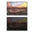 Illuminated Lighted Framed Battery Picture Scenery City Print Wall Art Canvas LED Painting