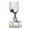 A150-T32-S2-B DN32 1 1/4" NPT AC220v CR303 Motorized Valve Higher Bracket SS304 Low Temperature: Glicol