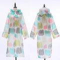 Factory Direct Waterproof One-Size-Fits-All EVA Raincoat Cute Design for Women Children's Outdoor Activities Like Camping Tours