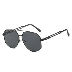Ins Classic Vintage Metal Frames Luxury Shades Sunglasses Custom logo High Quality Uv400 Lunette De Soleil Trend 2024