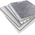 UDK Luxury Vinyl SPC Indoor European Wood/Marble Design Tile Flooring Stickers PVC Sheet Waterproof Adhesive Marble Floor Tiles
