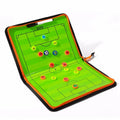 Zipper Closure Leather Portable Soccer Coaching Tactic Board