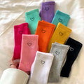 Love Socks Women's Medium or Long Versatile Socks for Men and Women Sports Trendy Solid Color Socks