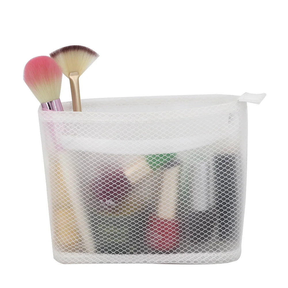 Private Label Custom Translucence EVA Mesh for Brush Organizer Lipstick Case Skin Care Nail Polish Small Pouch Napkin Holder