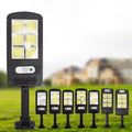 Powerful COB Solar LED Outdoor Lamp Remote Control Aluminum Body PIR Motion Sensor for Garden Wall Street Decorative Lighting