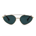 VIFF HM19320 New Fashion Double Bridge Sun Glasses Gafas Oculos Retro Men Sunglasses Women Small Oval Vintage Sunglasses