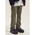 Custom Label  Drop Ship  Stock Street Wear Stock Black Men Stacked Flared Jeans