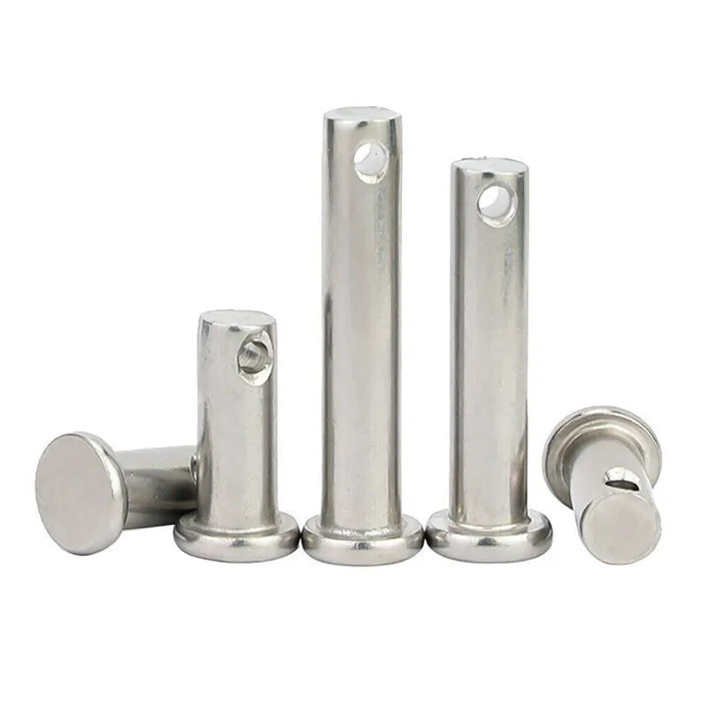 M4 - M30 M8 M16 Clevis Pin 304 Stainless Steel Single Hole Flat Head Cotter Pin Hairpin for Hitch Pin Lock Systems