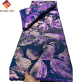 New Style French Embroidered Pattern Jacquard Brocade Material Fabrics African Organza Lace Fabric for Nigerian Party Dress