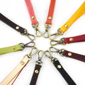 Meetee AP674 Handbag Accessories Two-layer Cowhide Leather Hand Carry Handmade Patchwork Key Case Handle