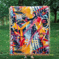 China Supply 100%Cotton Woven Blankets Throws Fleece CUSTOM Yoga Enfold Blanket Sofa Large Blankets
