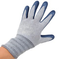 Custom 13g Knitted Polyester Nylon CE EN388 Black Labor PU Coating Anti-Cut & Anti-Slip Mechanical Garden Work Safety Gloves